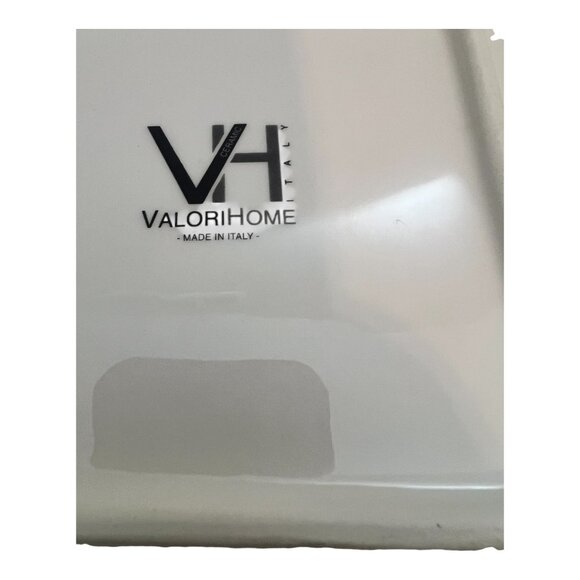 Valori Home Italy Ceramic Plates Set Of 2 Decorative Corkscrew & Building Design - Picture 4 of 4